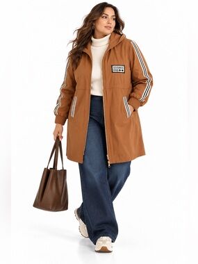 Sailor Girls Western Rust Hooded Longline Jacket – Size 3XL EUC